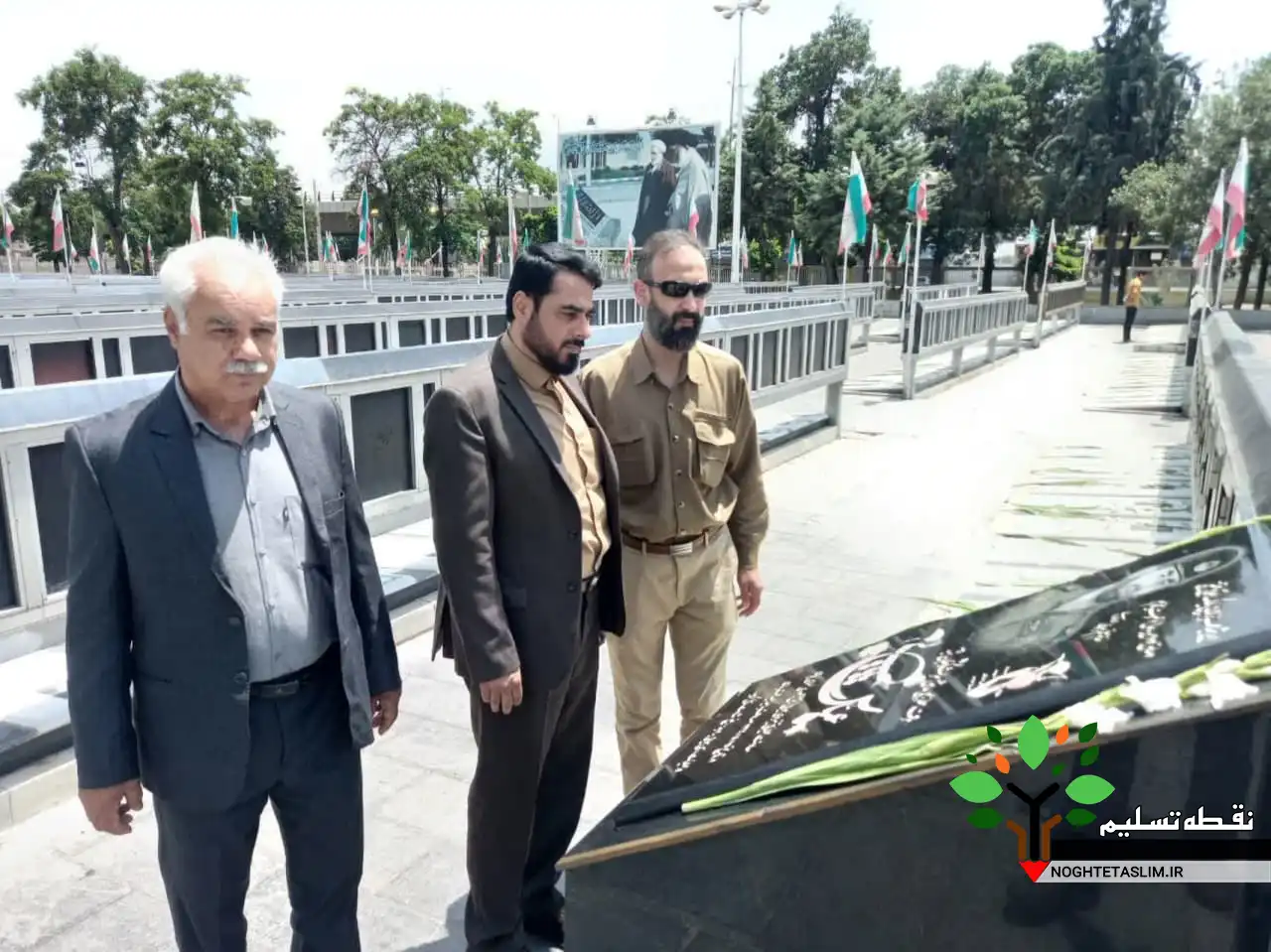 حضور رییس مجمع ملی مردمی پیشرفت ایران ستاد جلیلی در گلزار شهدای قزوین