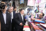 حضور استاندار قزوین در بازار بر اساس تاکیدات رهبری