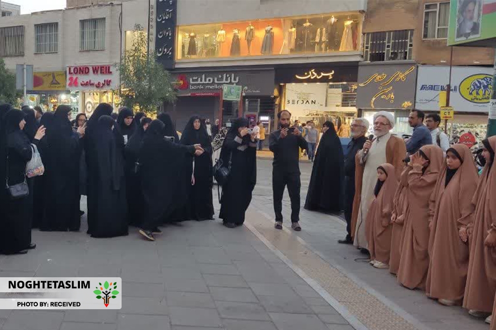 عفاف و حجاب در خیابان خیام قزوین عفاف و حجاب در خیابان خیام قزوین