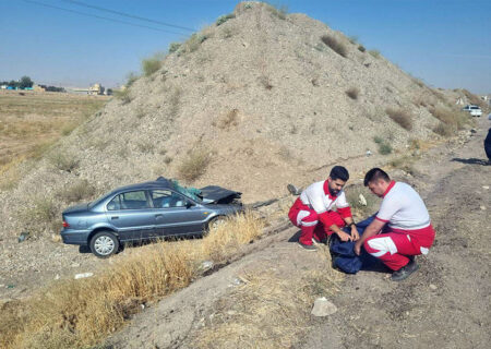 واژگونی سمند در دانسفهان جان زن ۷۰ ساله را گرفت