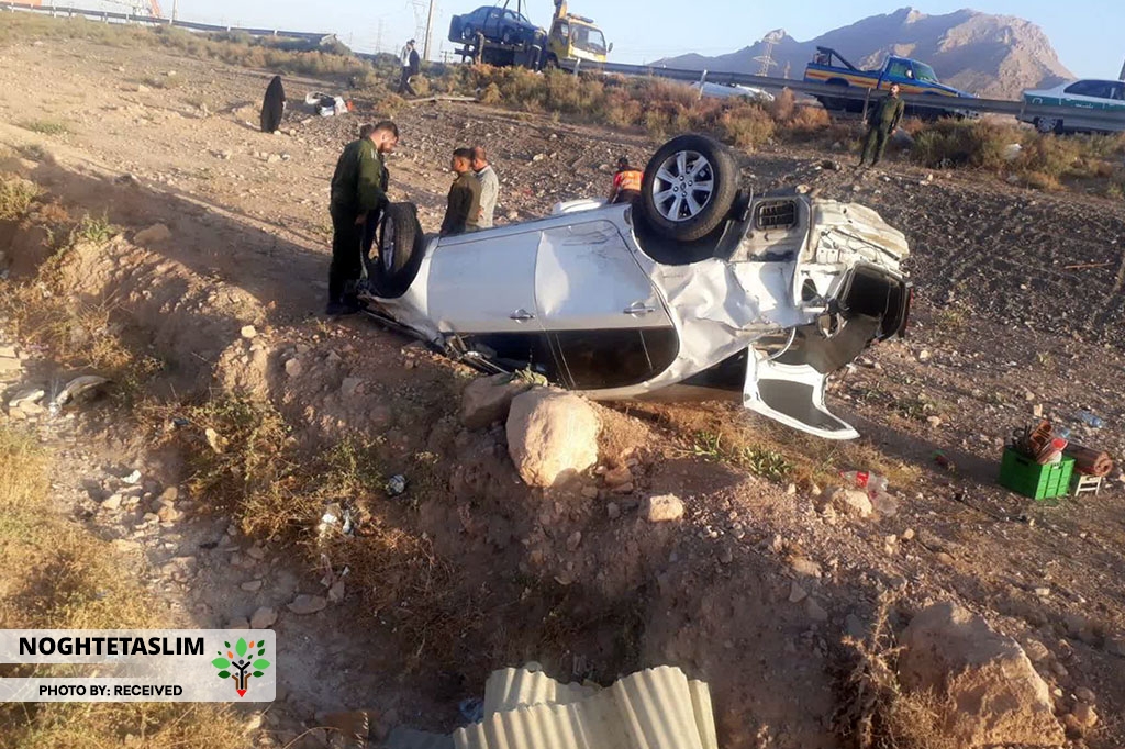واژگونی خودروی لیفان در قزوین یک کشته برجای گذاشت