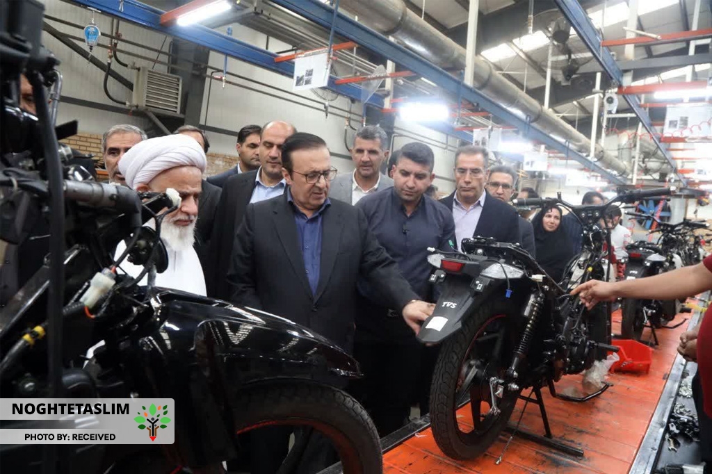 استاندار قزوین در شرکت هانی موتور استاندار قزوین در شرکت هانی موتور