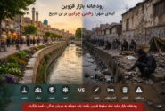 زخم‌ چرکین قزوین در رودخانه بازار!