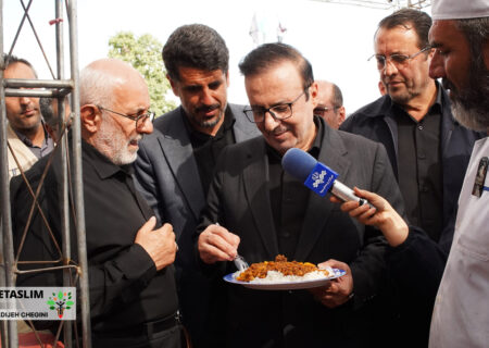 عکس | بازدید «محمد نوذری» استاندار قزوین از مواکب تشییع رهبر شهید