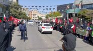 تجمع اعتراض ۵۰۰ قزوینی به ولنگاری مقابل دادگستری
